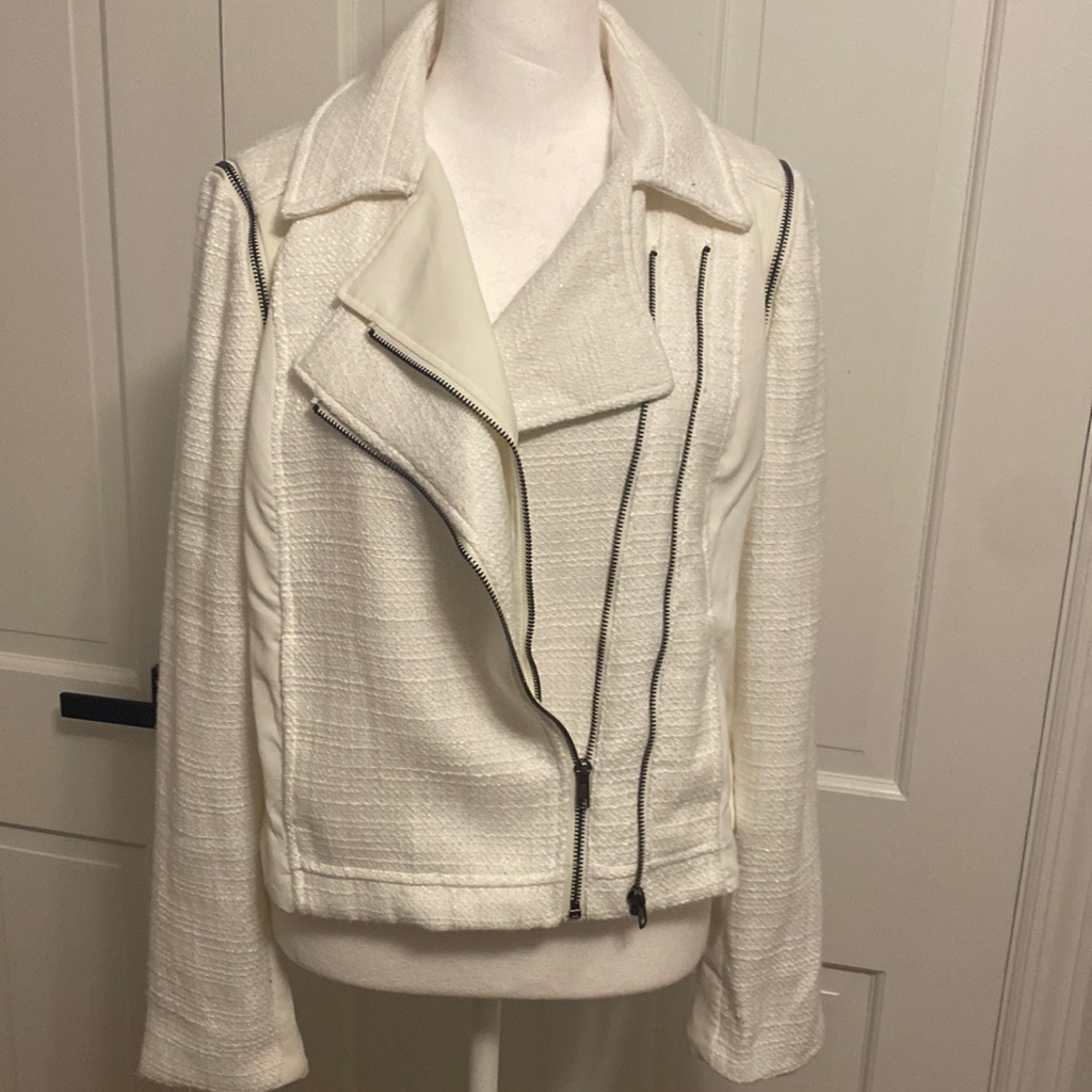 White Zip Jacket